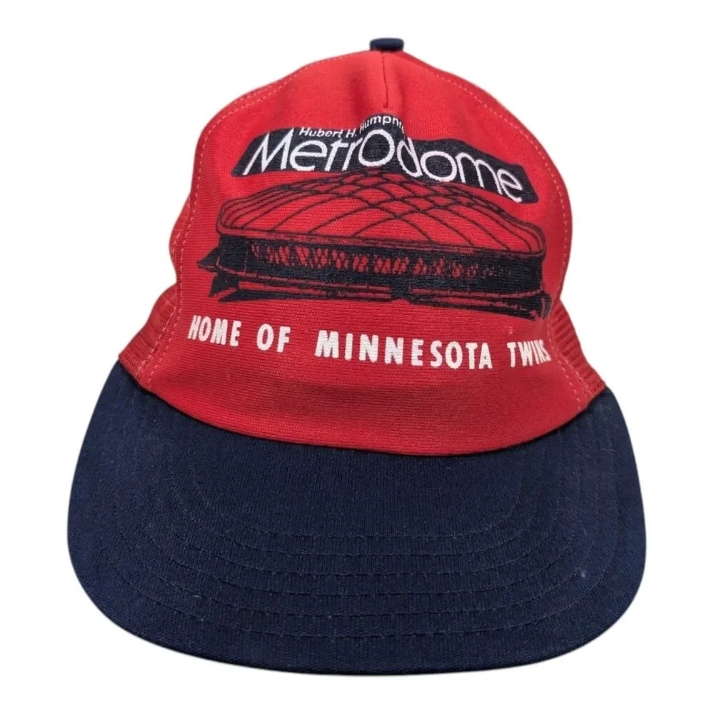Minnesota Twins MLB 80s Made In The USA Snapback Mesh Back Trucker Hat Cap